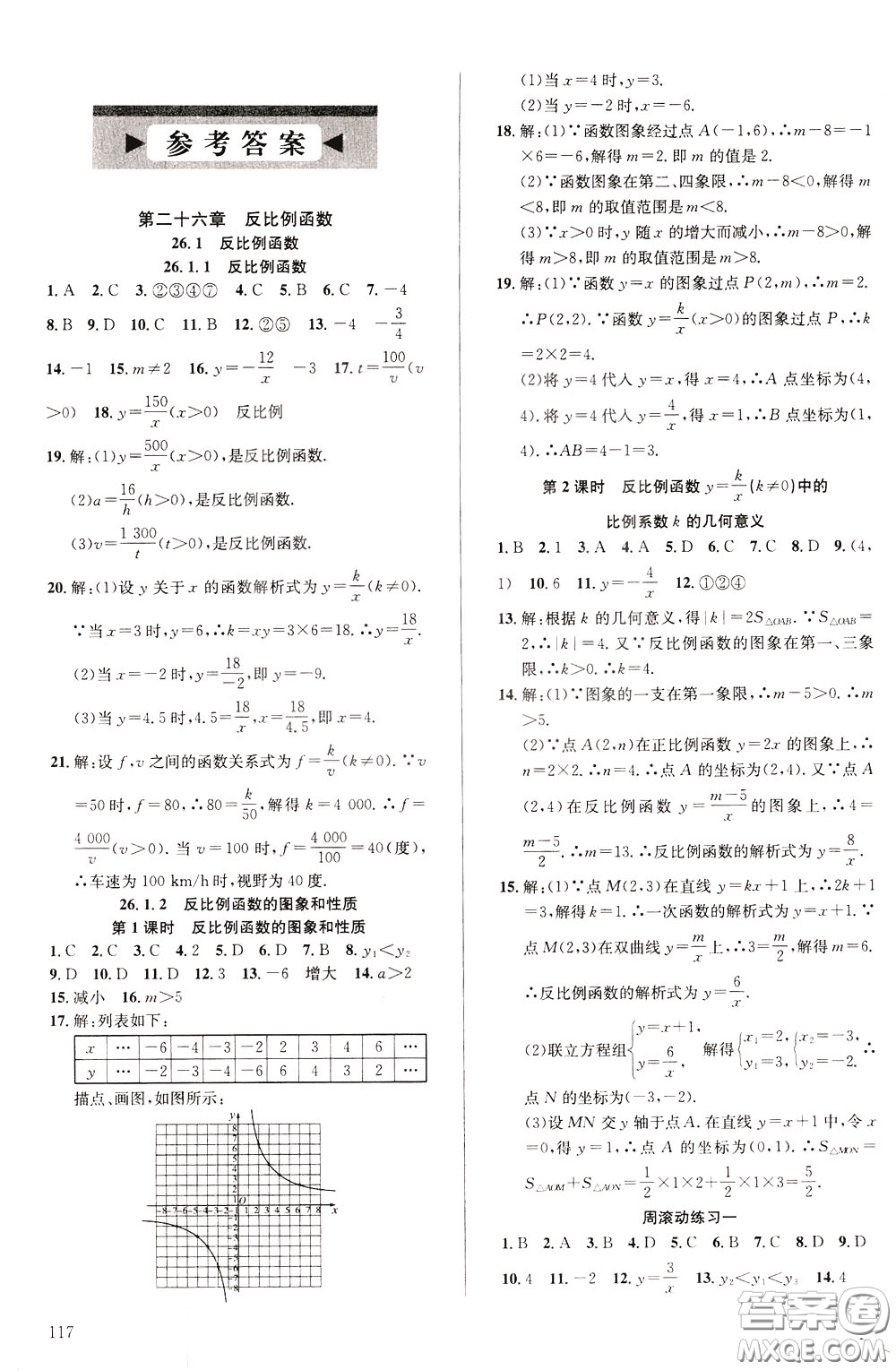 2020年原創(chuàng)講練測課優(yōu)新突破數(shù)學(xué)九年級下RJ人教版參考答案