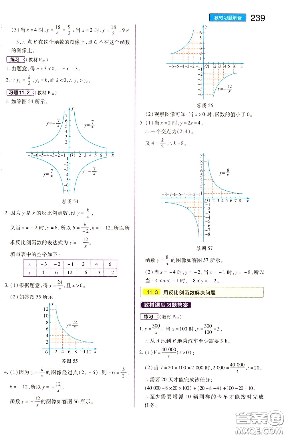 2020年王后雄初中教材完全解讀八年級下冊數(shù)學(xué)SKSX蘇科版參考答案