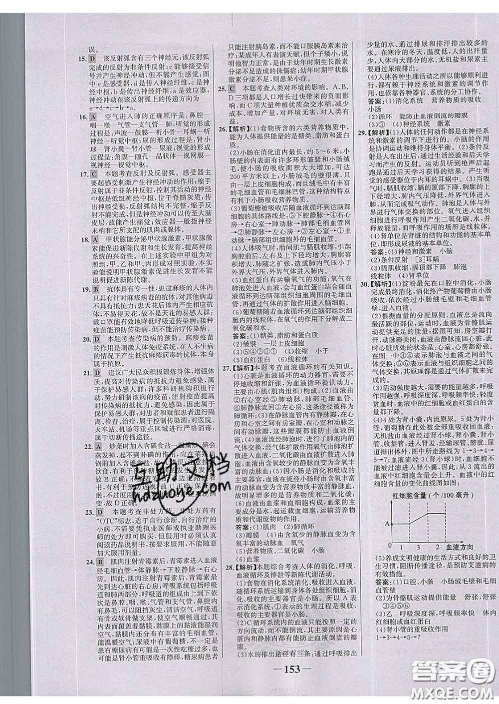 2020新版世紀金榜金榜學(xué)案七年級生物下冊濟南版答案