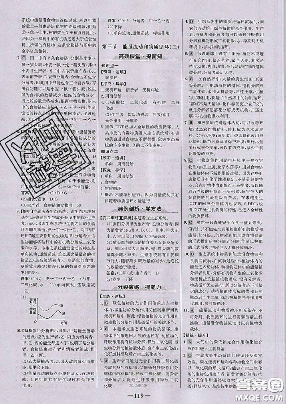 2020新版世紀(jì)金榜金榜學(xué)案八年級生物下冊濟(jì)南版答案