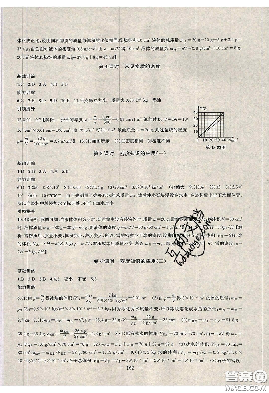 2020金鑰匙1加1課時作業(yè)加目標(biāo)檢測八年級物理下冊江蘇版答案