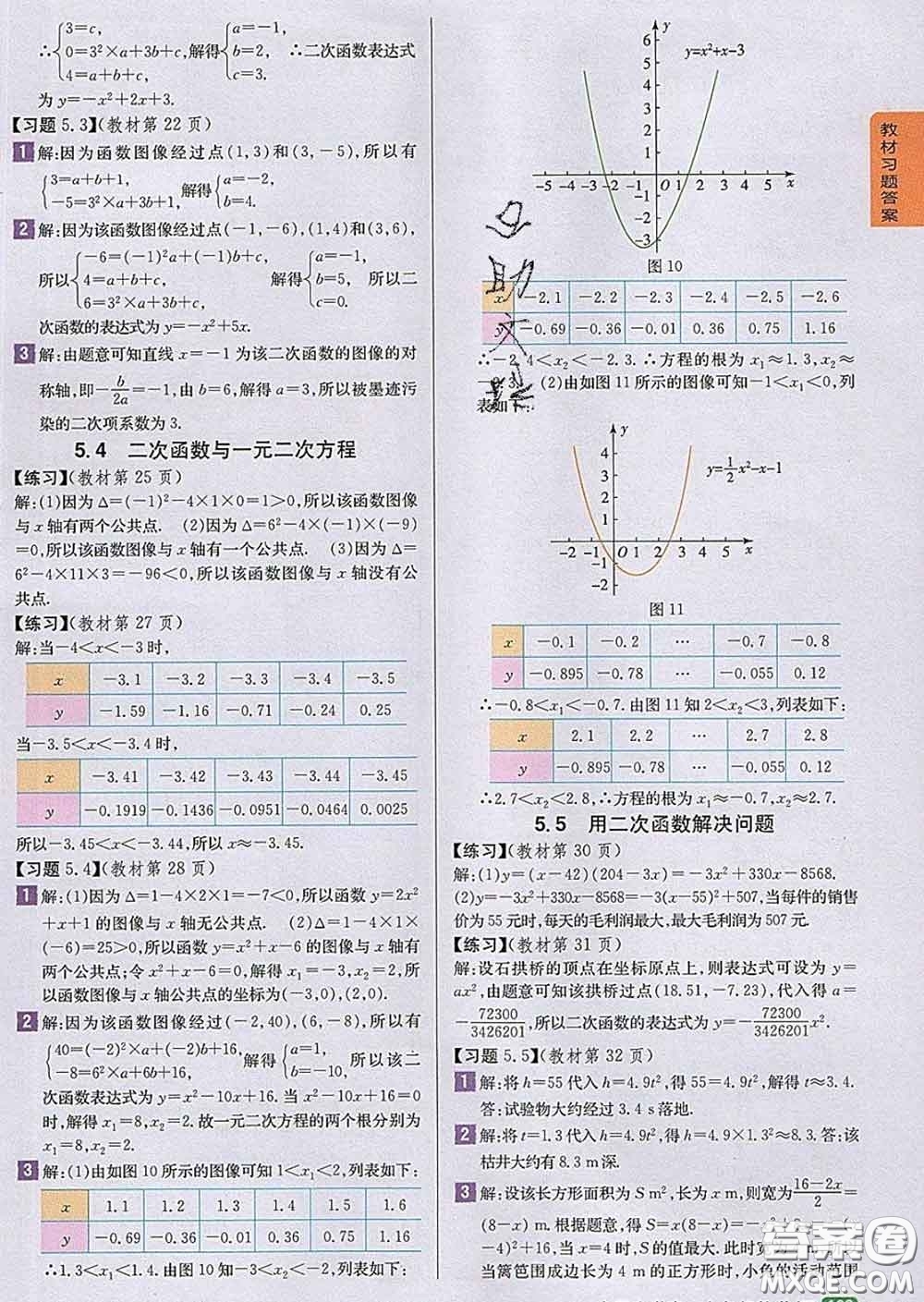 吉林人民出版社2020春尖子生學(xué)案九年級數(shù)學(xué)下冊蘇科版答案