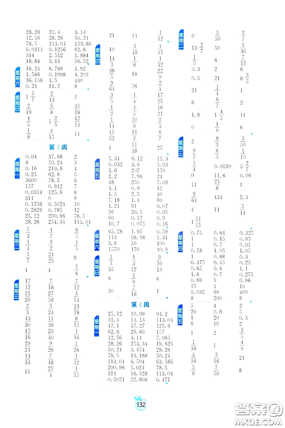 江蘇人民出版社2020年小學(xué)數(shù)學(xué)計(jì)算高手6年級(jí)下冊(cè)JSJY江蘇教育版參考答案