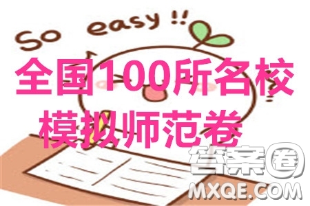 2020年全國100所名校最新高考模擬示范卷四語文答案