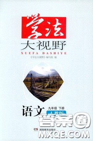 湖南教育出版社2020年學(xué)法大視野語文九年級下冊人教版參考答案