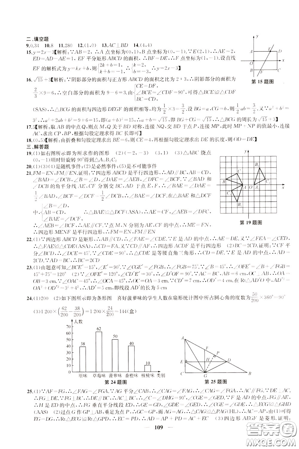 2020版沖刺名校大試卷八年級(jí)下冊(cè)數(shù)學(xué)國(guó)標(biāo)江蘇版參考答案