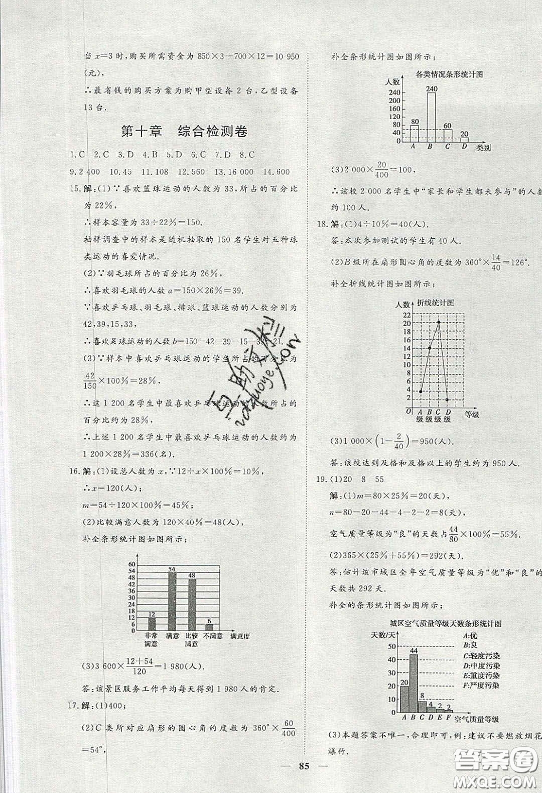 2020年習(xí)題e百課時(shí)訓(xùn)練七年級(jí)數(shù)學(xué)下冊(cè)人教版答案