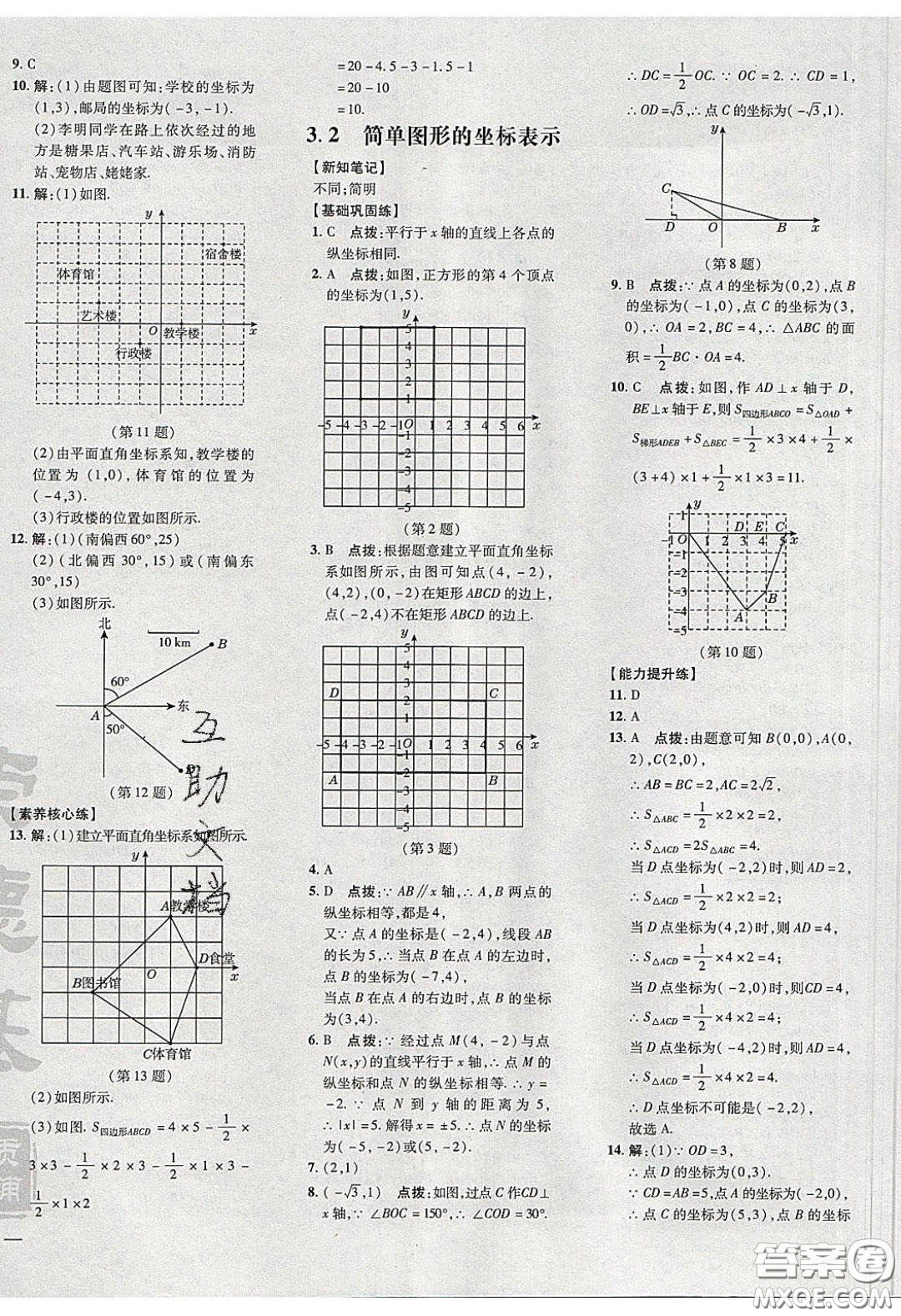 2020榮德基點(diǎn)撥訓(xùn)練八年級數(shù)學(xué)下冊湘教版答案