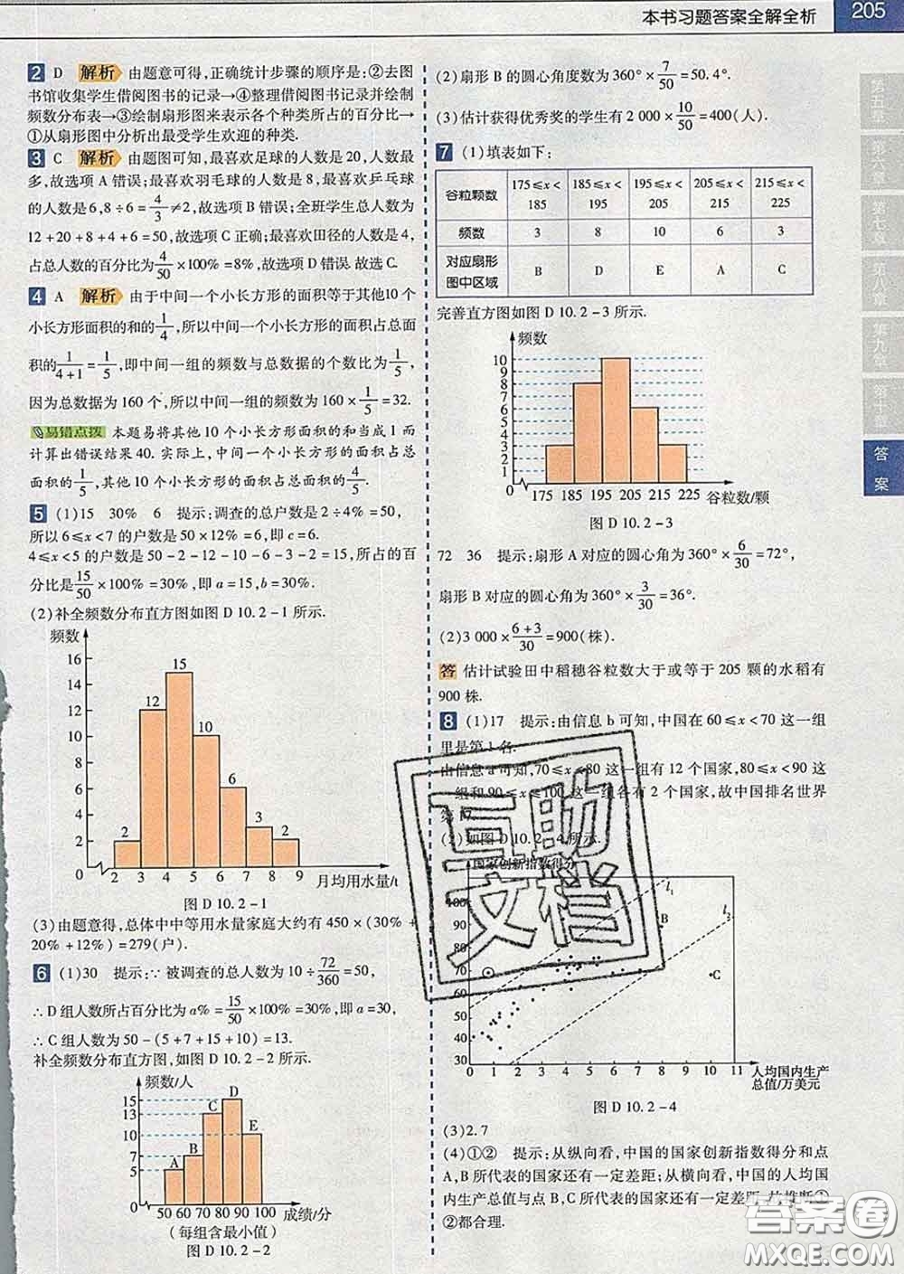 2020新版天星教育教材幫初中數(shù)學(xué)七年級(jí)下冊(cè)人教版答案