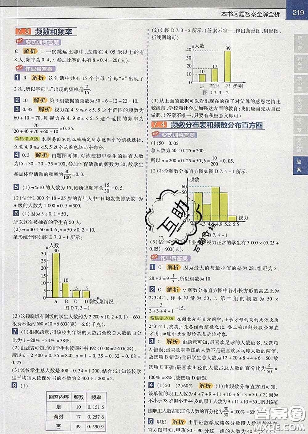 2020新版天星教育教材幫初中數(shù)學(xué)八年級(jí)下冊(cè)蘇科版答案