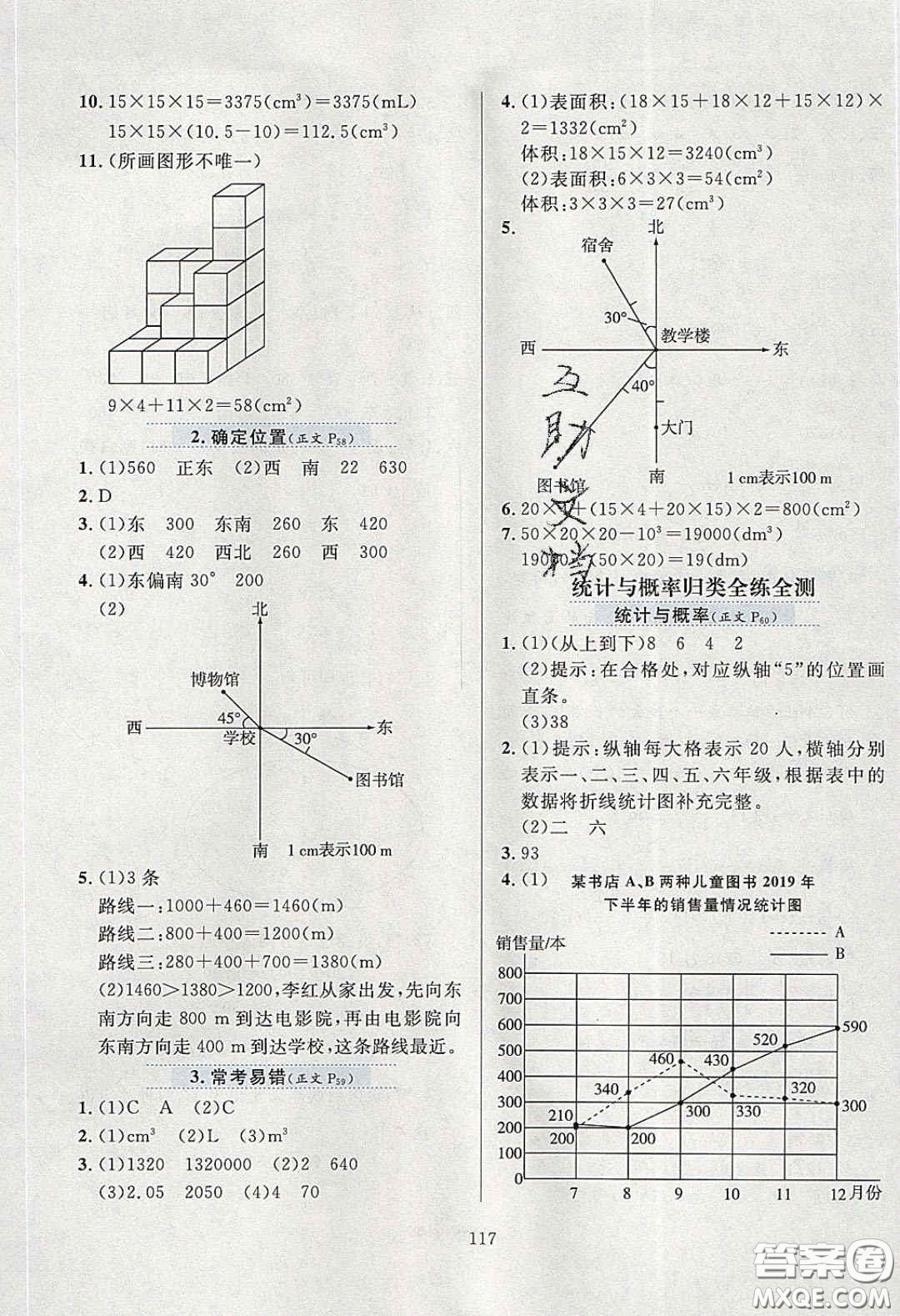 2020年小學教材全練五年級數(shù)學下冊北師大版答案