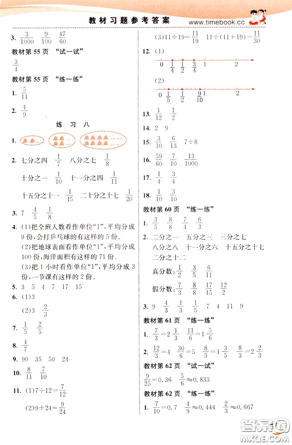 2020年小學(xué)創(chuàng)新一點(diǎn)通數(shù)學(xué)五年級(jí)下冊(cè)蘇教版參考答案