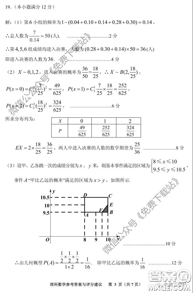 貴陽市2020年高考適應(yīng)性考試一理科數(shù)學(xué)試題及答案