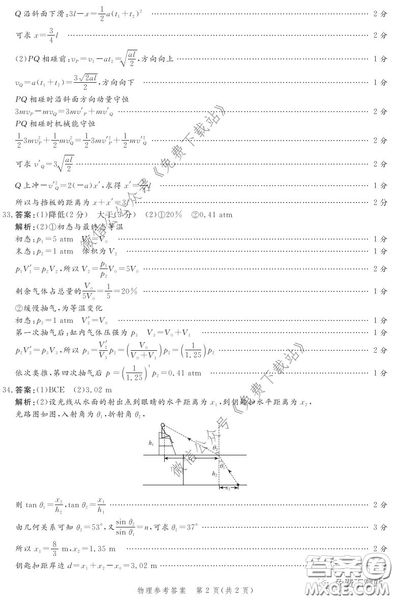 神州智達2020屆高三診斷性大聯(lián)考一理科綜合試題及答案