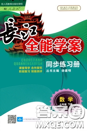 2020年長江全能學(xué)案同步練習(xí)冊數(shù)學(xué)七年級下冊人教版參考答案