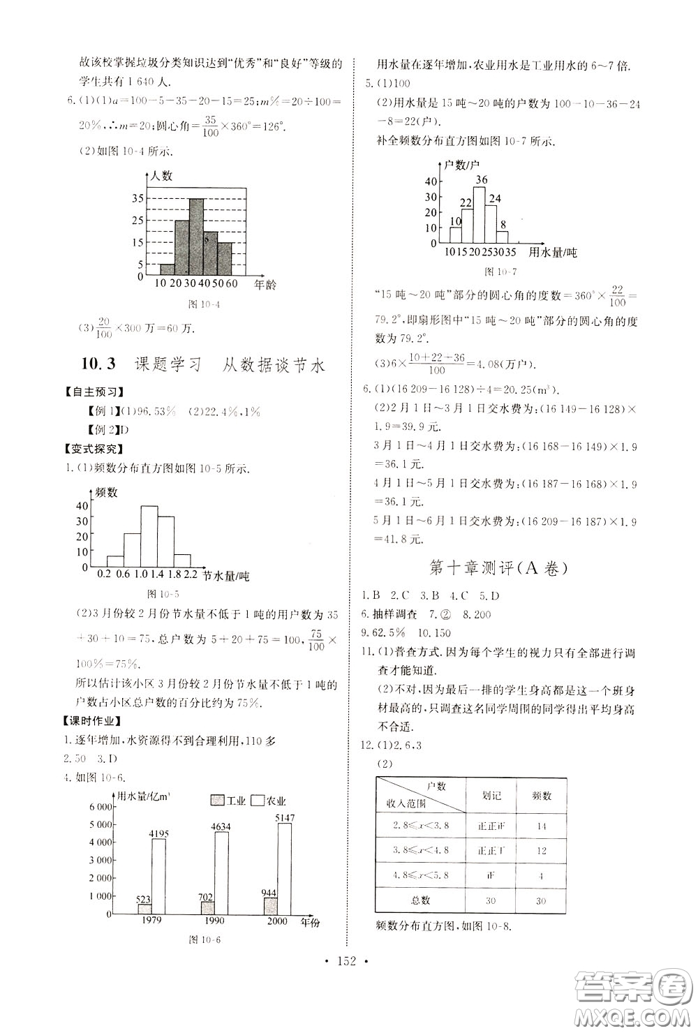 2020年長江全能學(xué)案同步練習(xí)冊數(shù)學(xué)七年級下冊人教版參考答案