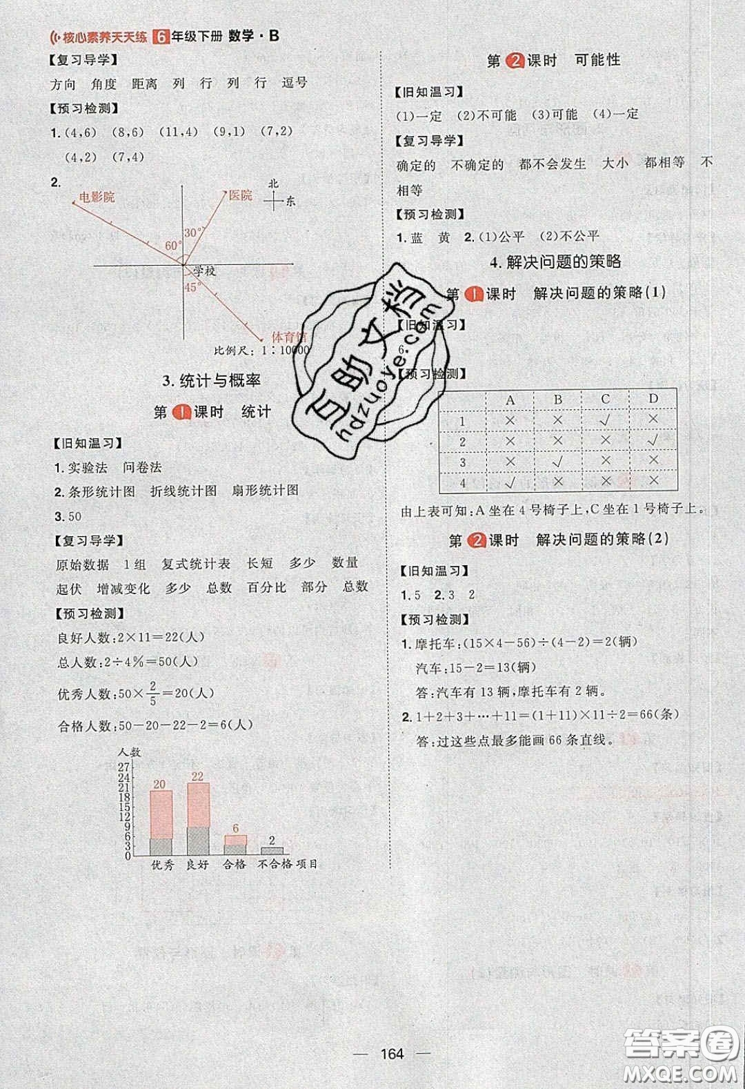 2020年核心素養(yǎng)天天練六年級數(shù)學(xué)下冊北師大版答案