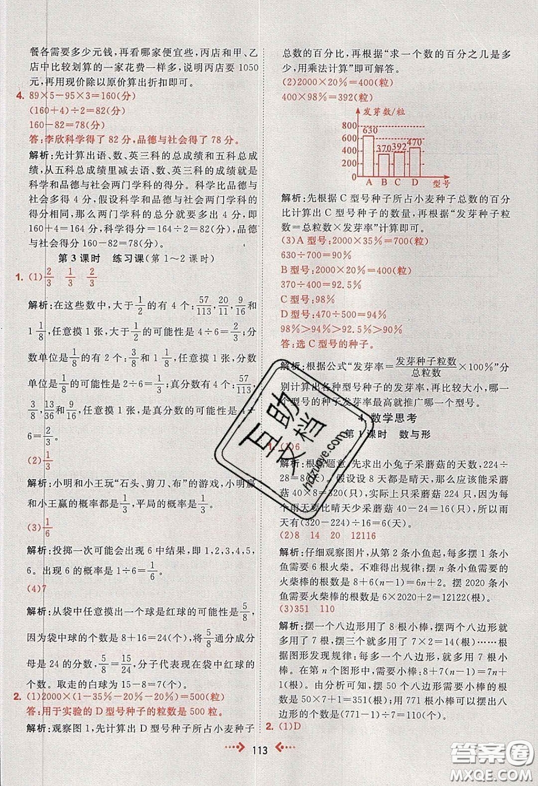 2020春快樂小博士鞏固與提高六年級數(shù)學(xué)下冊人教版答案