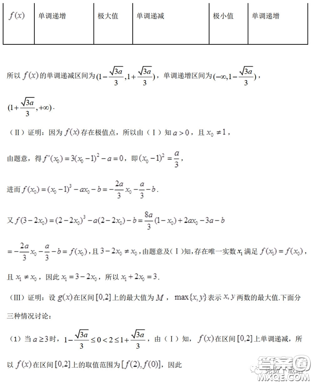 衡水中學2020年高三下學期第七次調(diào)研考試理科數(shù)學試題及答案