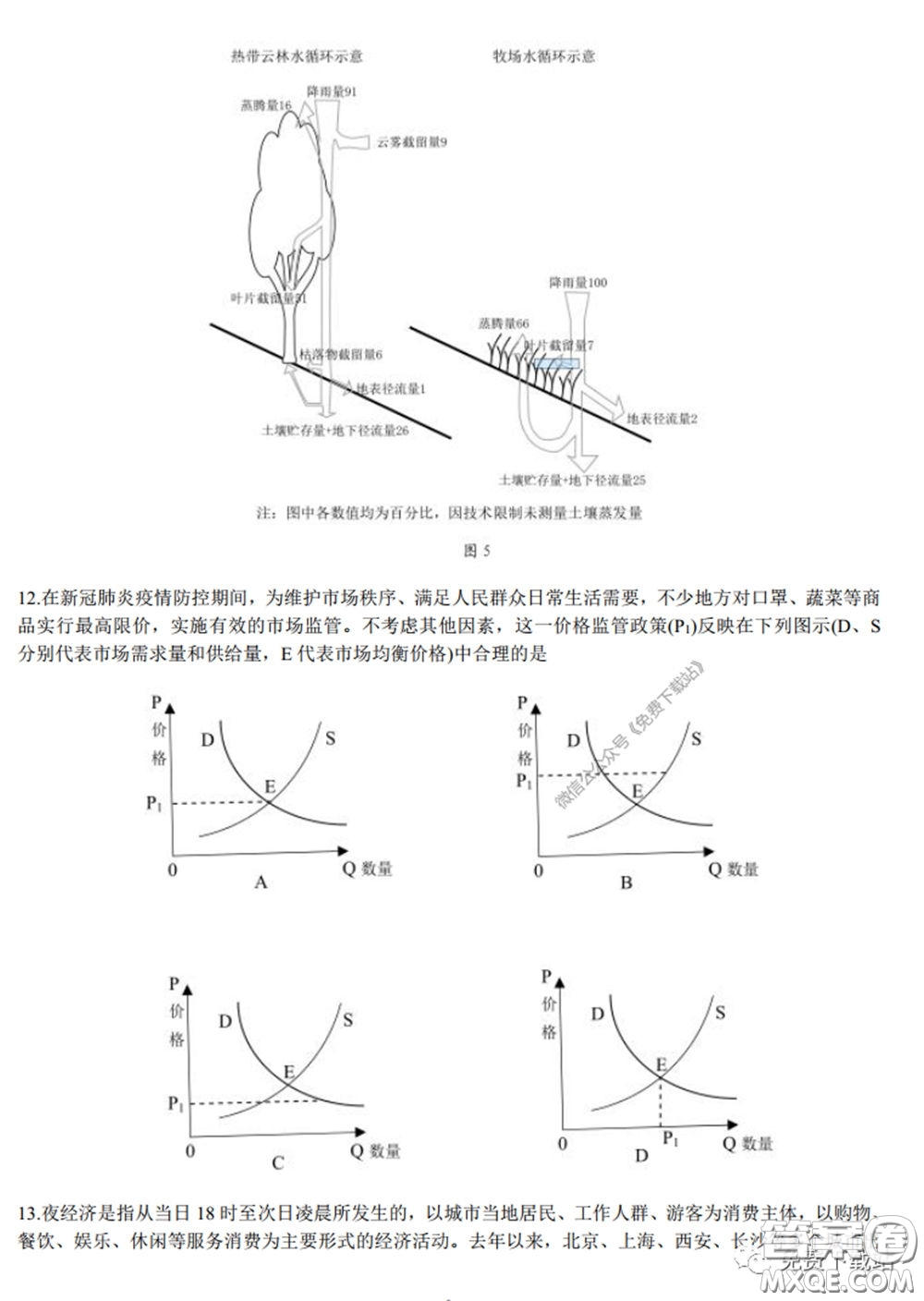 衡水中學(xué)2020年高三下學(xué)期第七次調(diào)研考試文科綜合試題及答案