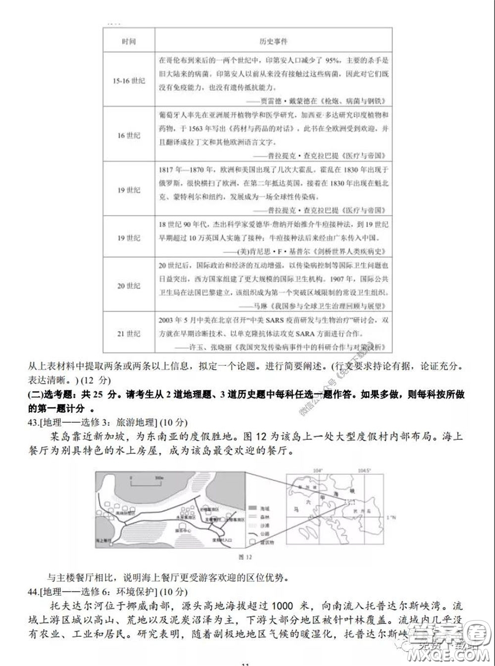 衡水中學(xué)2020年高三下學(xué)期第七次調(diào)研考試文科綜合試題及答案