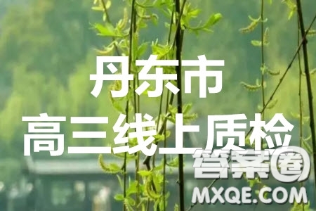 丹東市2020年高三線上教學(xué)質(zhì)量檢測(cè)文科數(shù)學(xué)試題及答案