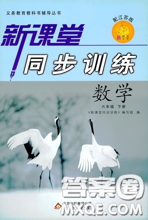 北京教育出版社2020新課堂同步訓(xùn)練六年級(jí)數(shù)學(xué)下冊(cè)江蘇版答案