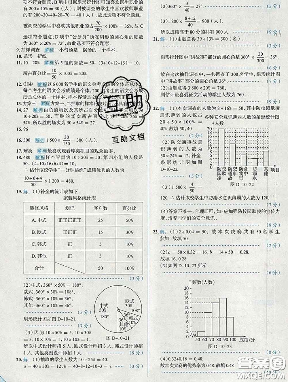 現(xiàn)代教育出版社2020新版走向中考考場(chǎng)七年級(jí)數(shù)學(xué)下冊(cè)人教版答案