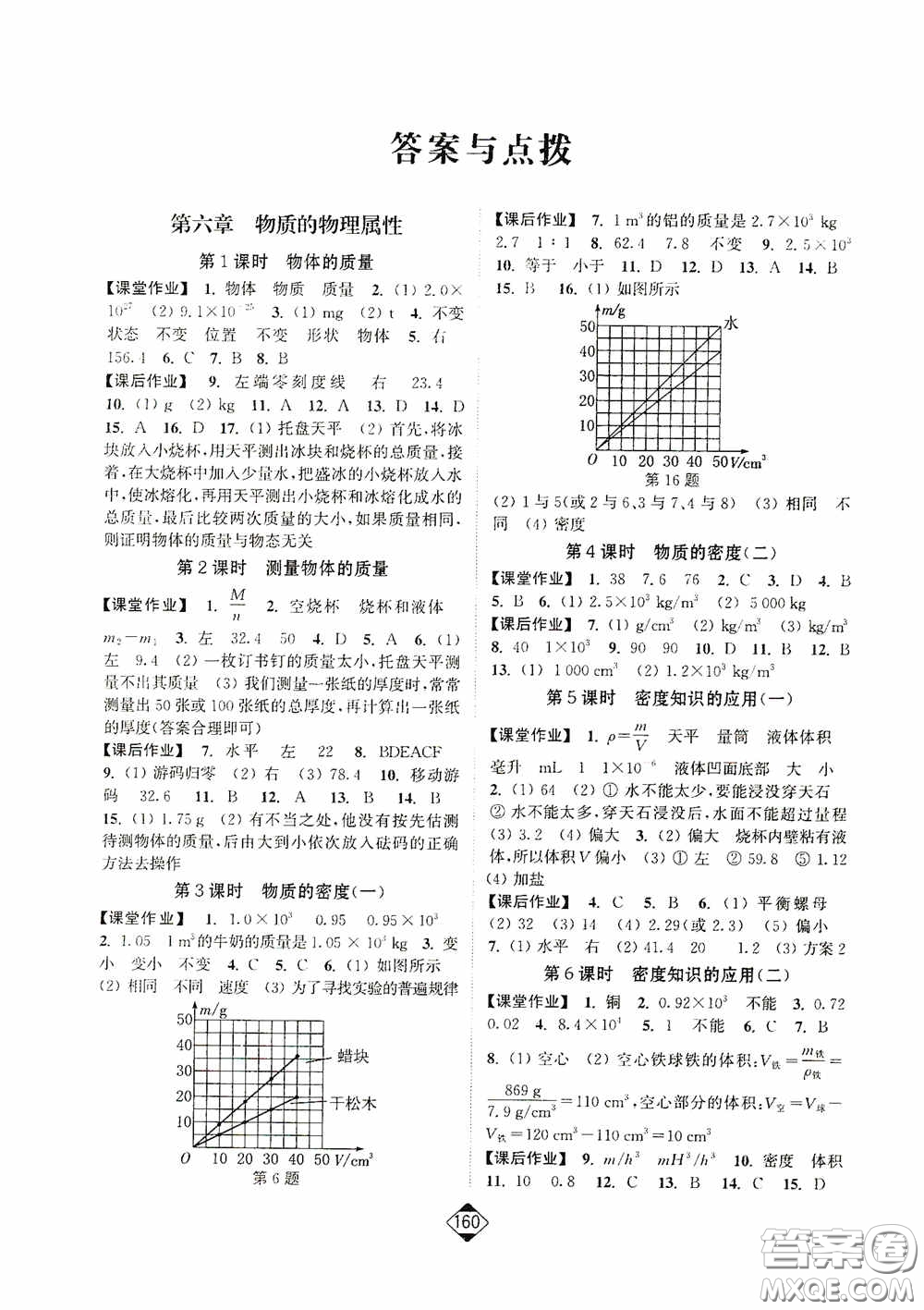 輕松一典2020輕松作業(yè)本八年級(jí)物理下冊(cè)新課標(biāo)蘇教版答案