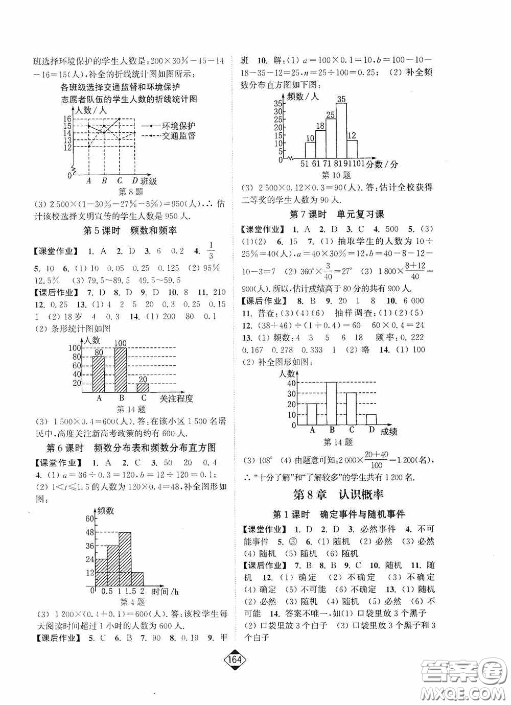 輕松一典2020輕松作業(yè)本八年級數學下冊新課標江蘇版答案