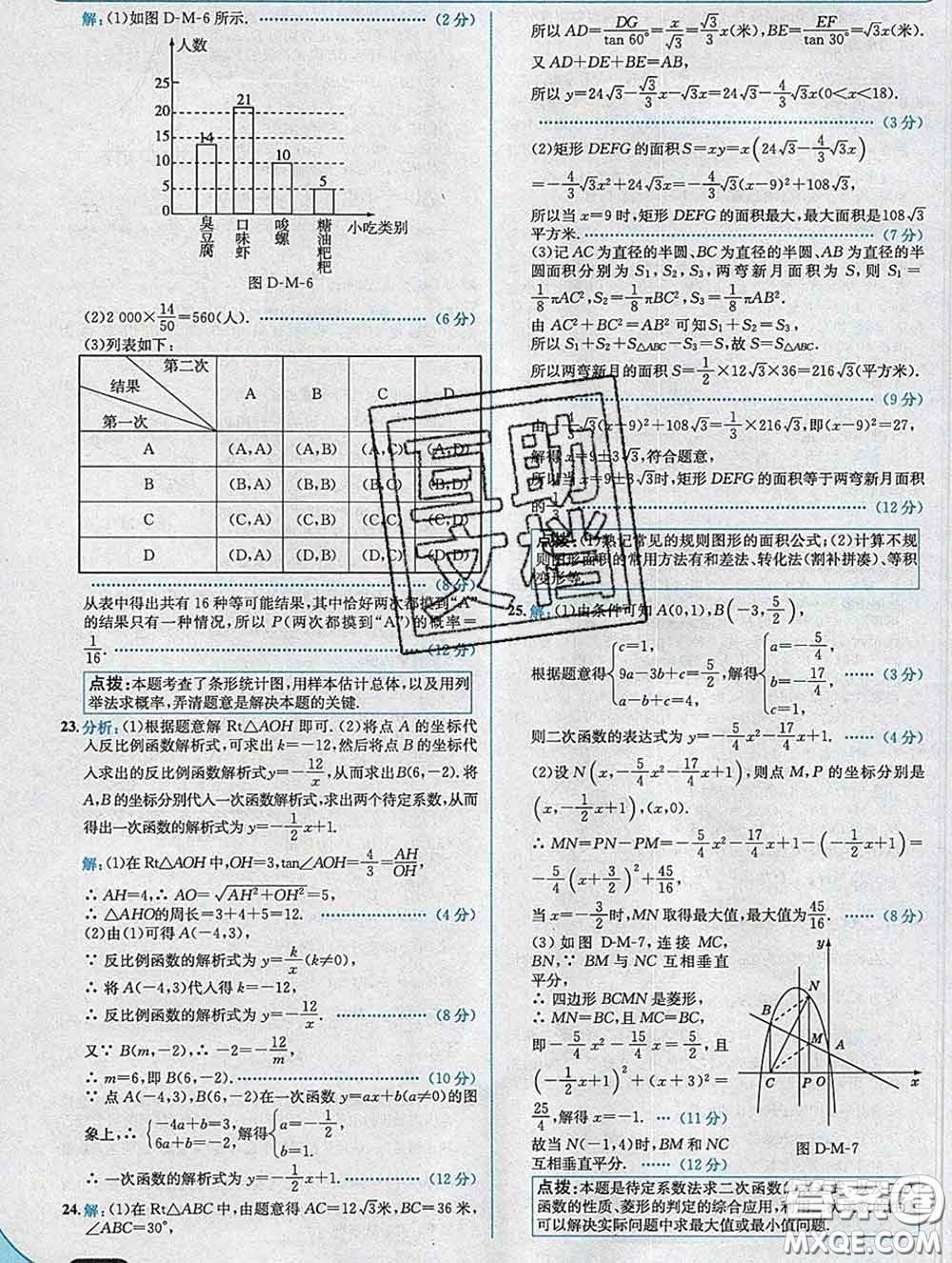 現(xiàn)代教育出版社2020新版走向中考考場九年級數(shù)學下冊青島版答案