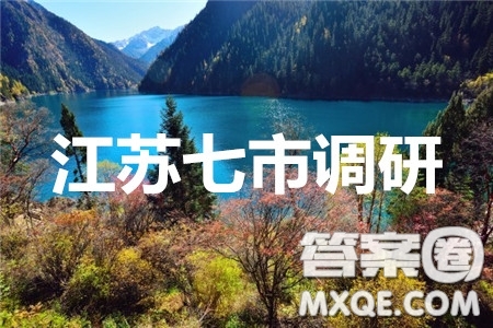 江蘇七市2020屆高三第二次調(diào)研考試數(shù)學(xué)試題及答案