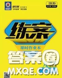 2020新版練案課時作業(yè)本九年級化學下冊滬教版答案