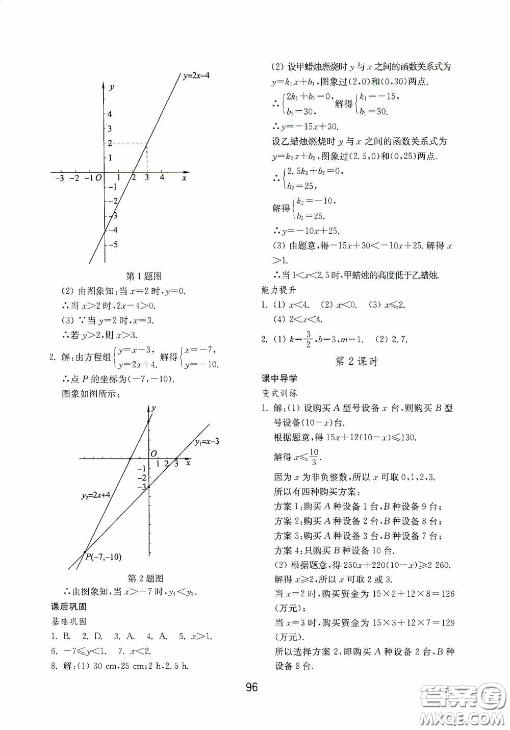 山東教育出版社2020初中基礎(chǔ)訓(xùn)練七年級(jí)數(shù)學(xué)下冊54學(xué)制版答案