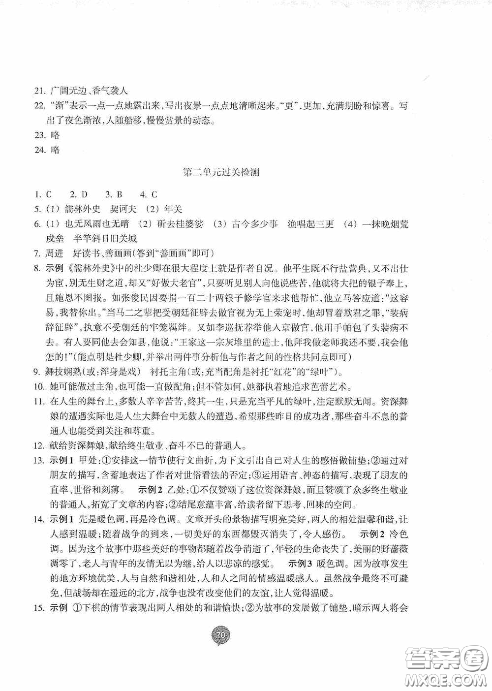 志鴻優(yōu)化系列叢書(shū)2020初中同步測(cè)控全優(yōu)設(shè)計(jì)九年級(jí)語(yǔ)文下冊(cè)浙江專(zhuān)版答案