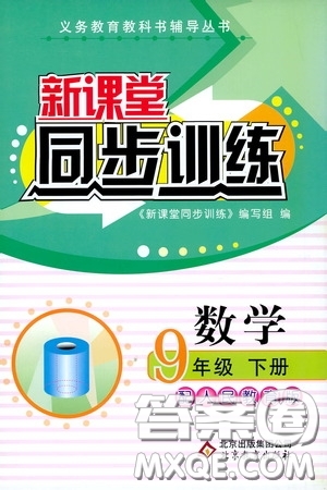 北京教育出版社2020新課堂同步訓練九年級數(shù)學下冊人民教育版答案