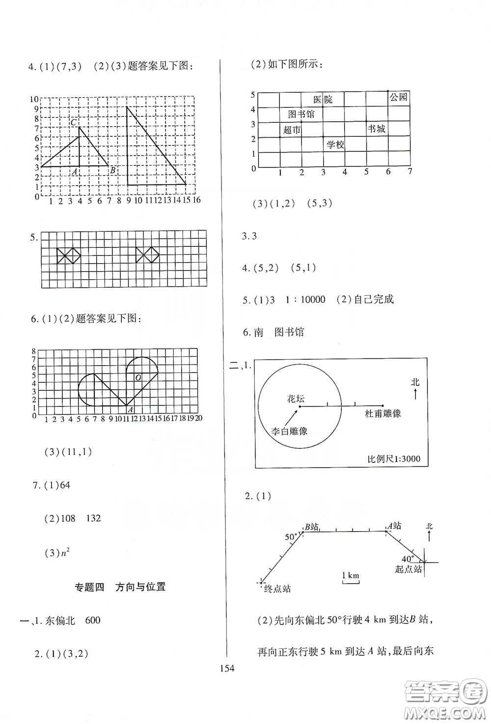 全國(guó)百所著名中學(xué)2020年小升初招生分班真題分類卷數(shù)學(xué)答案