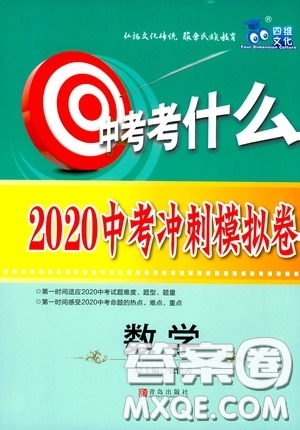 青島出版社2020年中考沖刺模擬卷數(shù)學參考答案