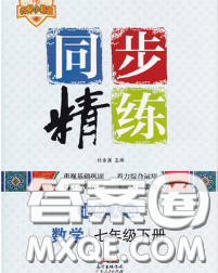 2020春名師小課堂同步精練七年級數(shù)學下冊北師版答案