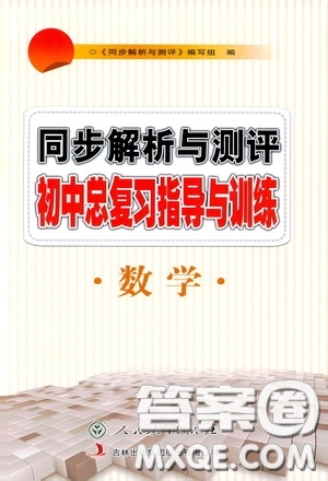 人民教育出版社2020同步解析與測評初中總復(fù)習(xí)指導(dǎo)與訓(xùn)練數(shù)學(xué)答案