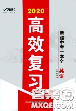 萬唯中考2020高效復(fù)習(xí)新疆中考一本全英語答案