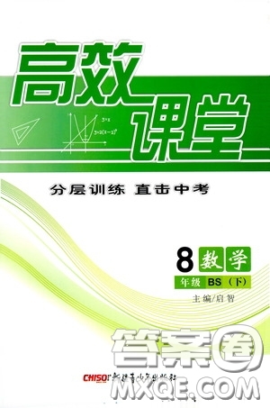 新疆青少年出版社2020高效課堂八年級數(shù)學(xué)下冊北師大版答案