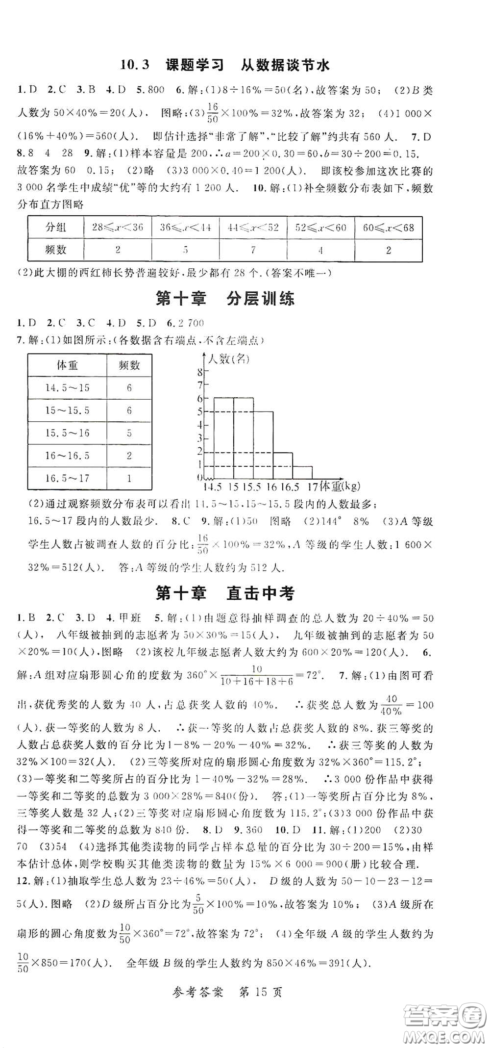 新疆青少年出版社2020高效課堂七年級(jí)數(shù)學(xué)下冊(cè)人教版答案