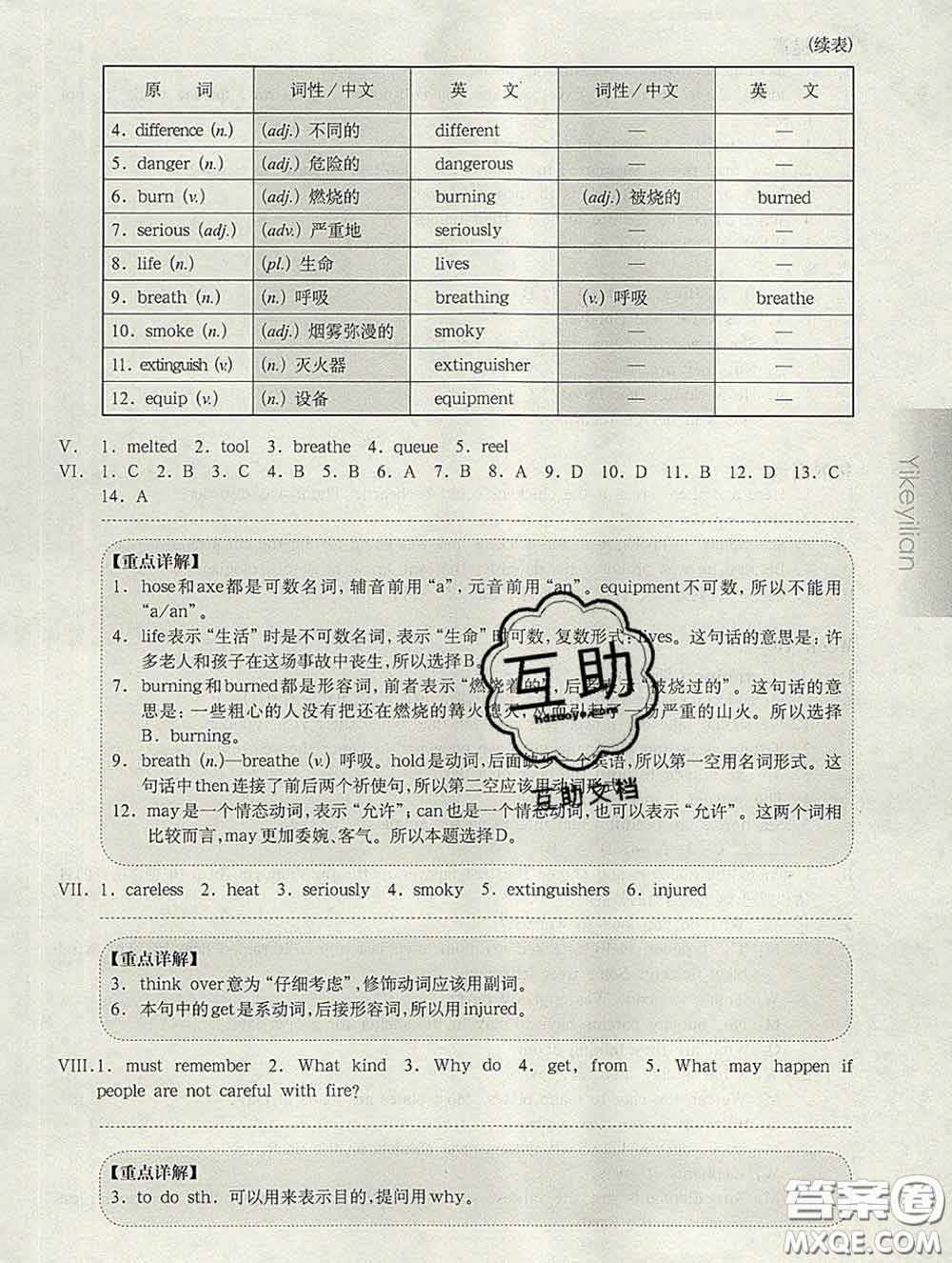 2020新版華東師大版一課一練六年級英語第二學(xué)期N版增強(qiáng)版答案