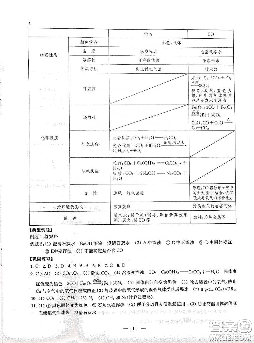 南京大學(xué)出版社2020創(chuàng)新優(yōu)化學(xué)案九年級(jí)化學(xué)下冊(cè)答案