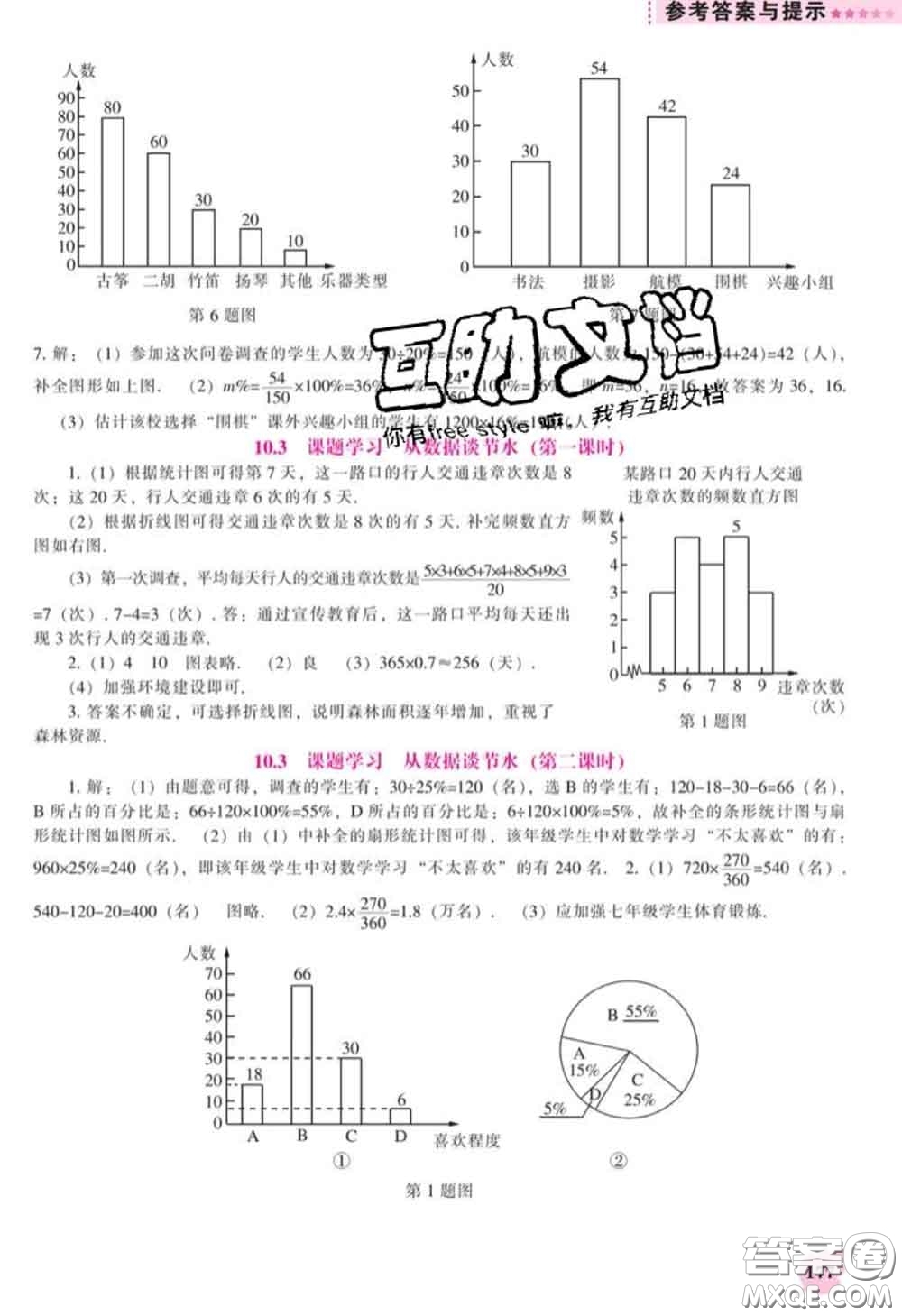 遼海出版社2020新版新課程數(shù)學(xué)能力培養(yǎng)七年級數(shù)學(xué)下冊人教版答案