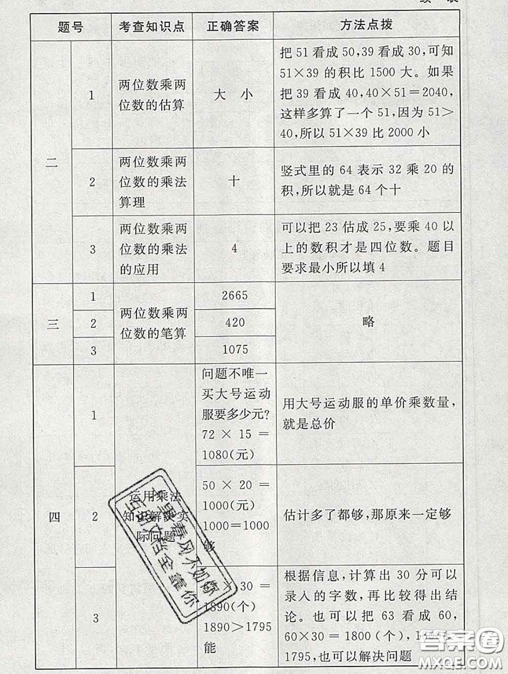 2020春海淀名師伴你學(xué)同步學(xué)練測三年級數(shù)學(xué)下冊北師版答案