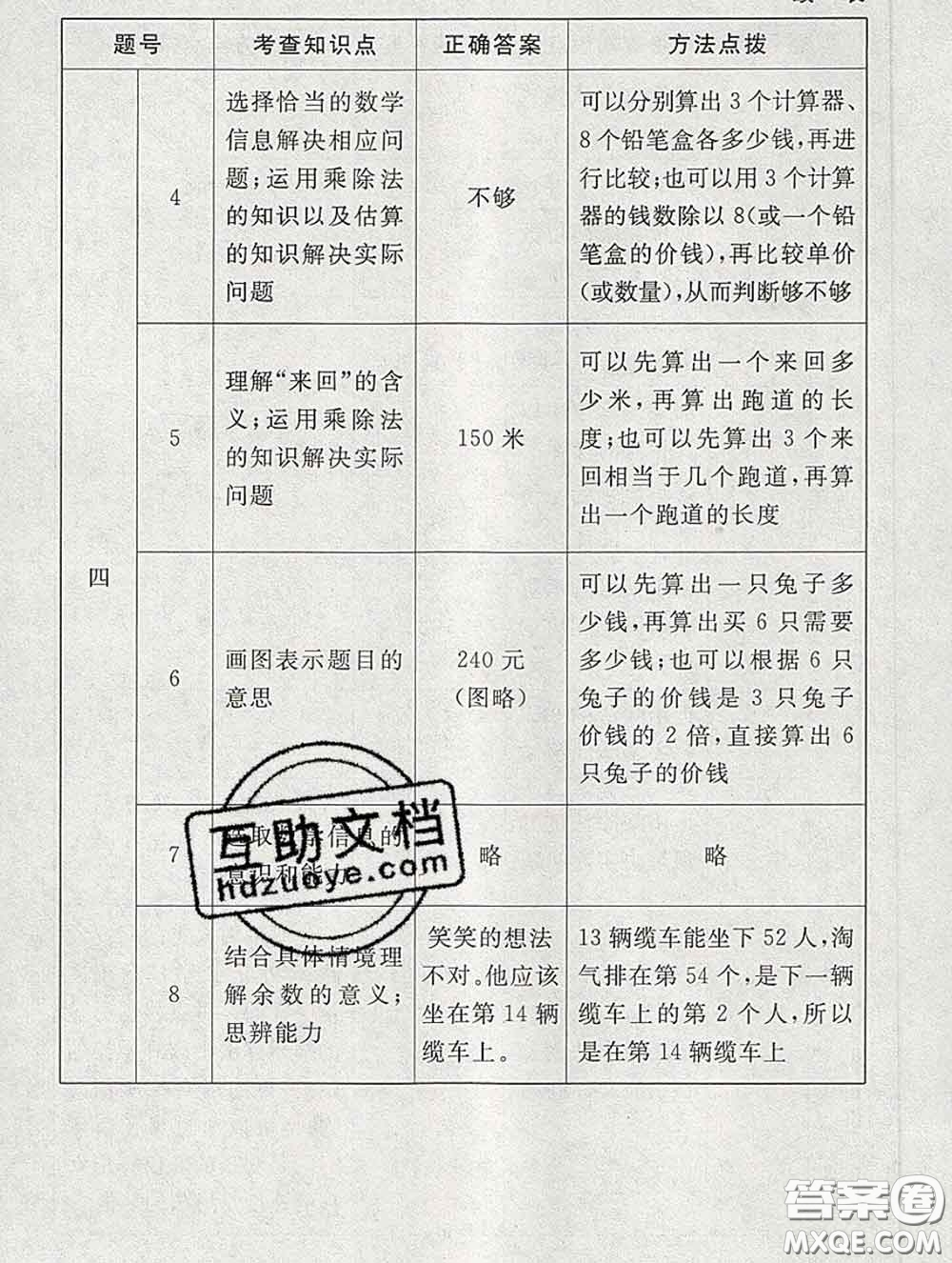 2020春海淀名師伴你學(xué)同步學(xué)練測三年級數(shù)學(xué)下冊北師版答案