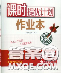 2020新版課時(shí)提優(yōu)計(jì)劃作業(yè)本九年級(jí)數(shù)學(xué)下冊(cè)蘇科版答案