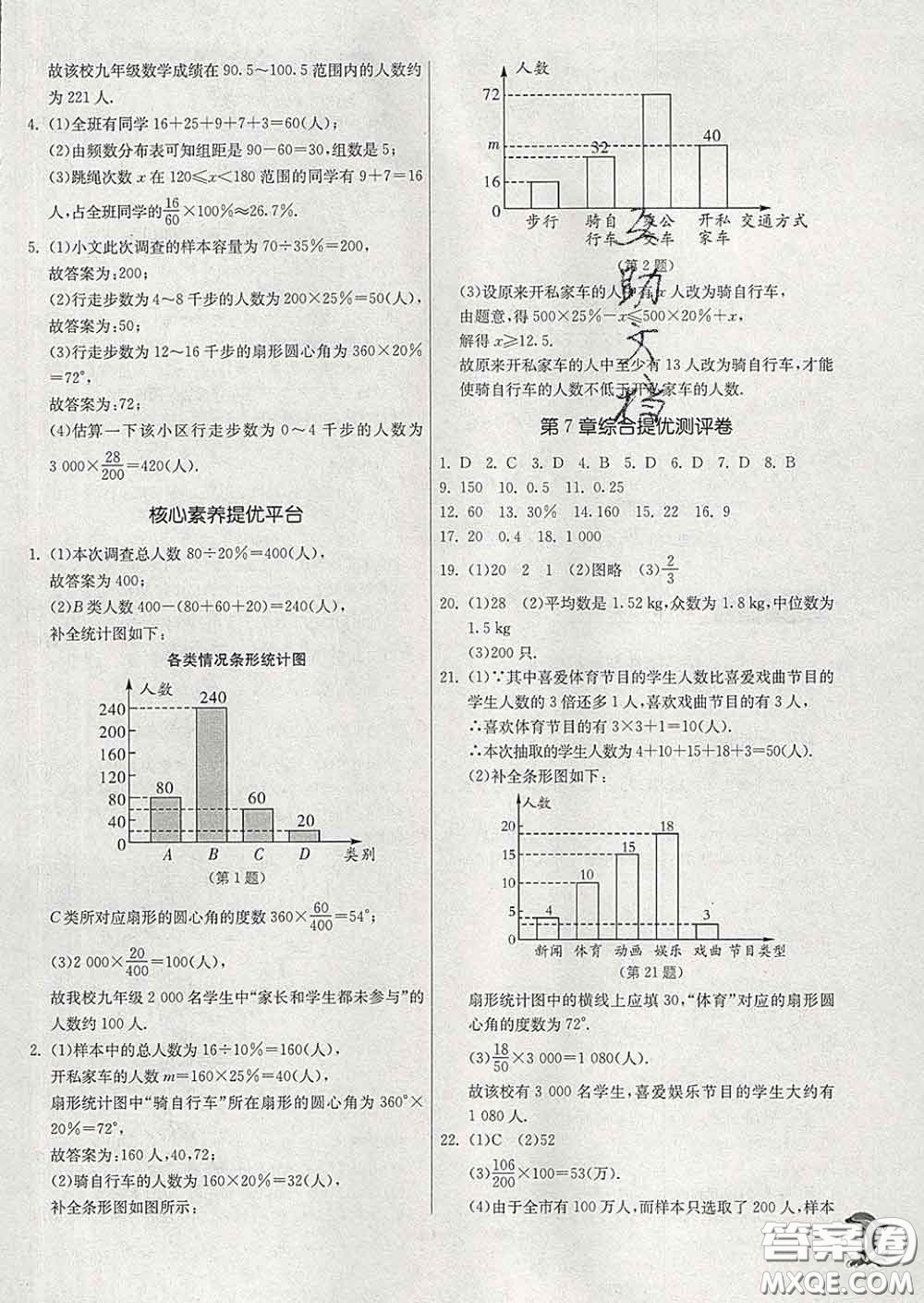 春雨教育2020春實(shí)驗(yàn)班提優(yōu)訓(xùn)練八年級數(shù)學(xué)下冊蘇科版答案